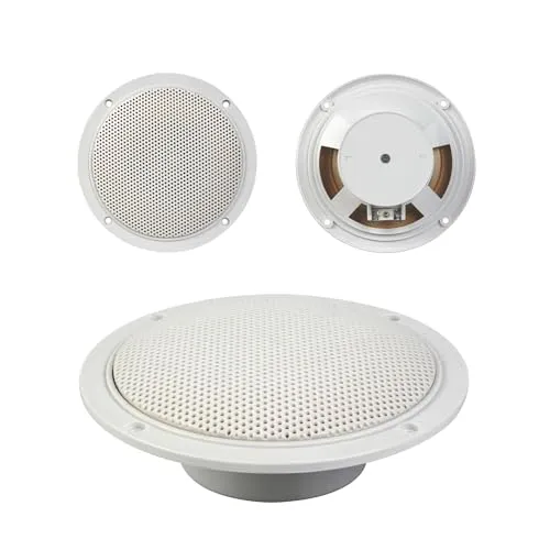 Velleman enceinte encastrable 5 pouces 80 W blanche 2 pièces