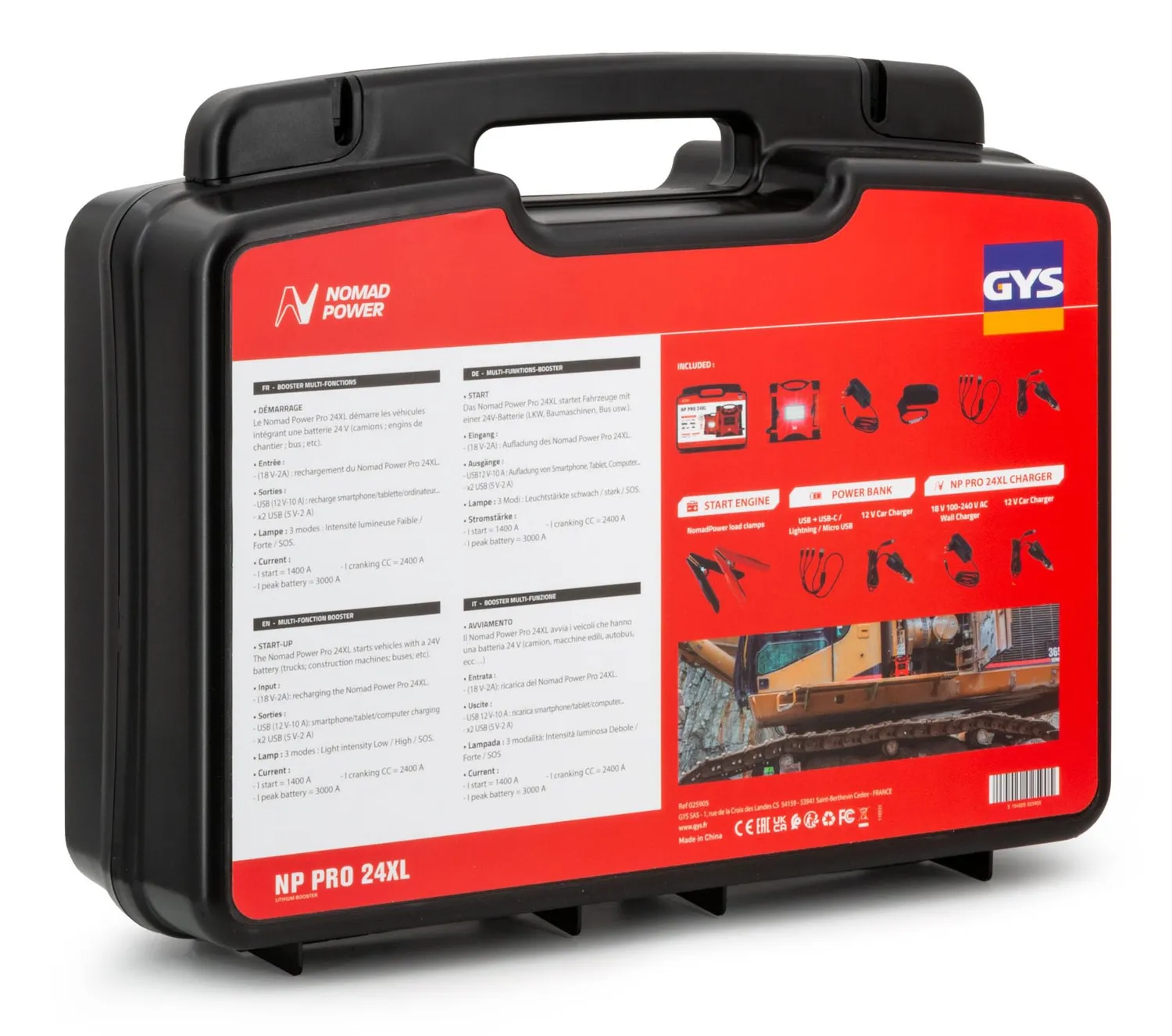 GYS Nomad Power Pro 24 XL booster batterie 3000A 24V