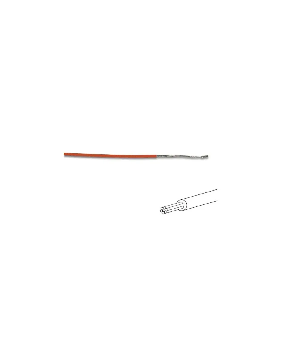 Velleman GP Series 144558 fil de montage orange 100 m AWG24 multibrin