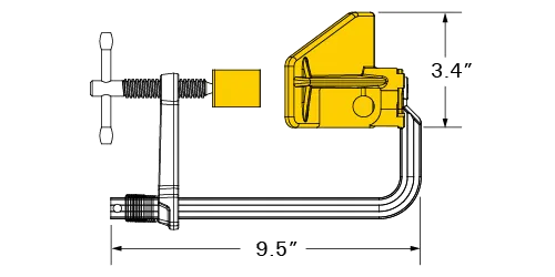 STRONG HAND EUROPE Portable 3-Axis Clamp Kit kit de bridage 3 axes portable