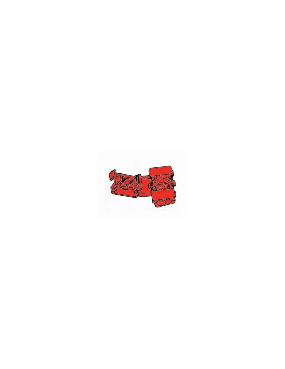 Velleman GP Series Raccord instantané rouge sans dénudage, 10 pièces