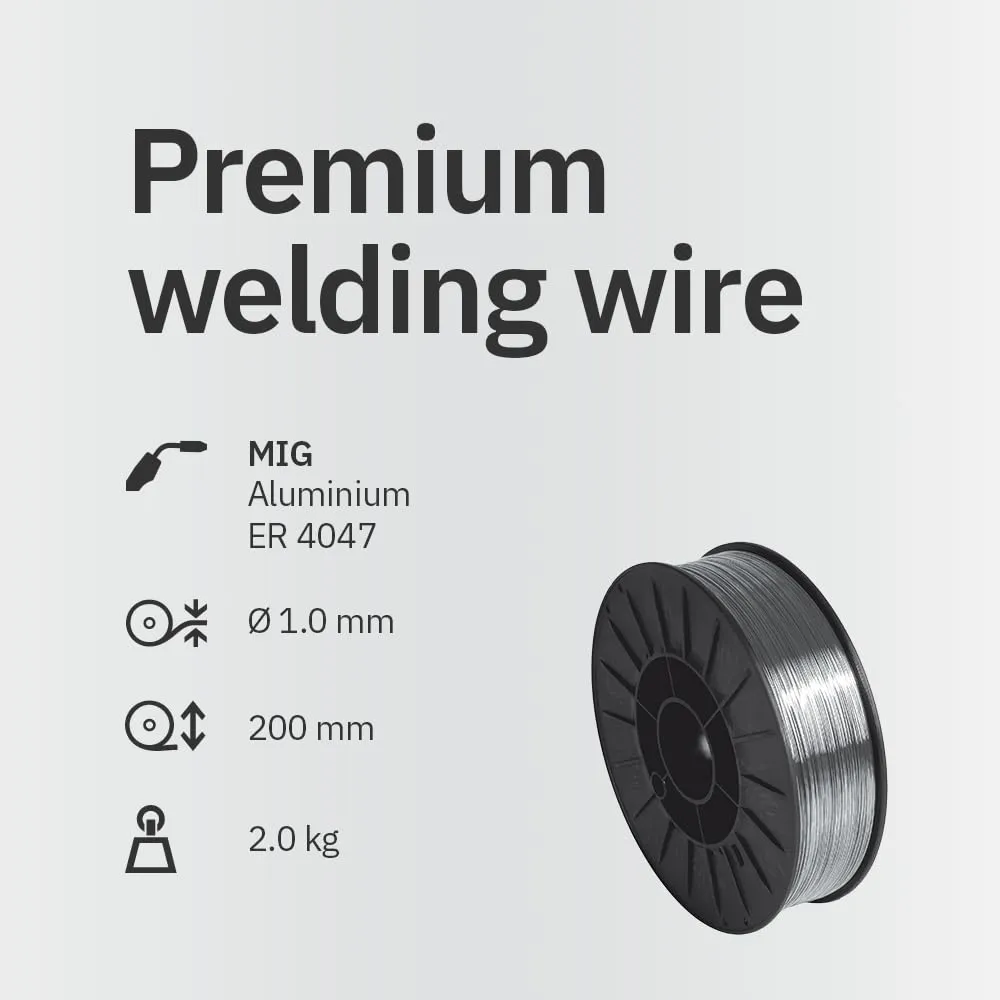 GYS AlSi12 ER4047 fil aluminium MIG/MAG 1 mm 2 kg