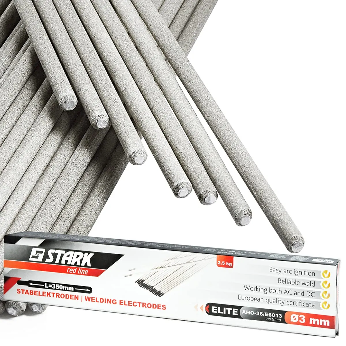 STARK Red Line électrodes rutile 3 x 350 mm 1 kg 35 pièces