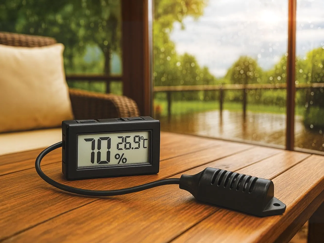 Velleman GP Series thermomètre hygromètre numérique encastrable -50 à 70 °C