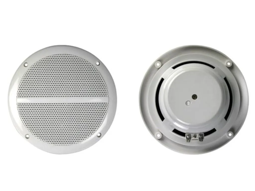 Velleman GP Series enceintes encastrables rondes 6,5 pouces blanches, paire, résistantes à l’eau