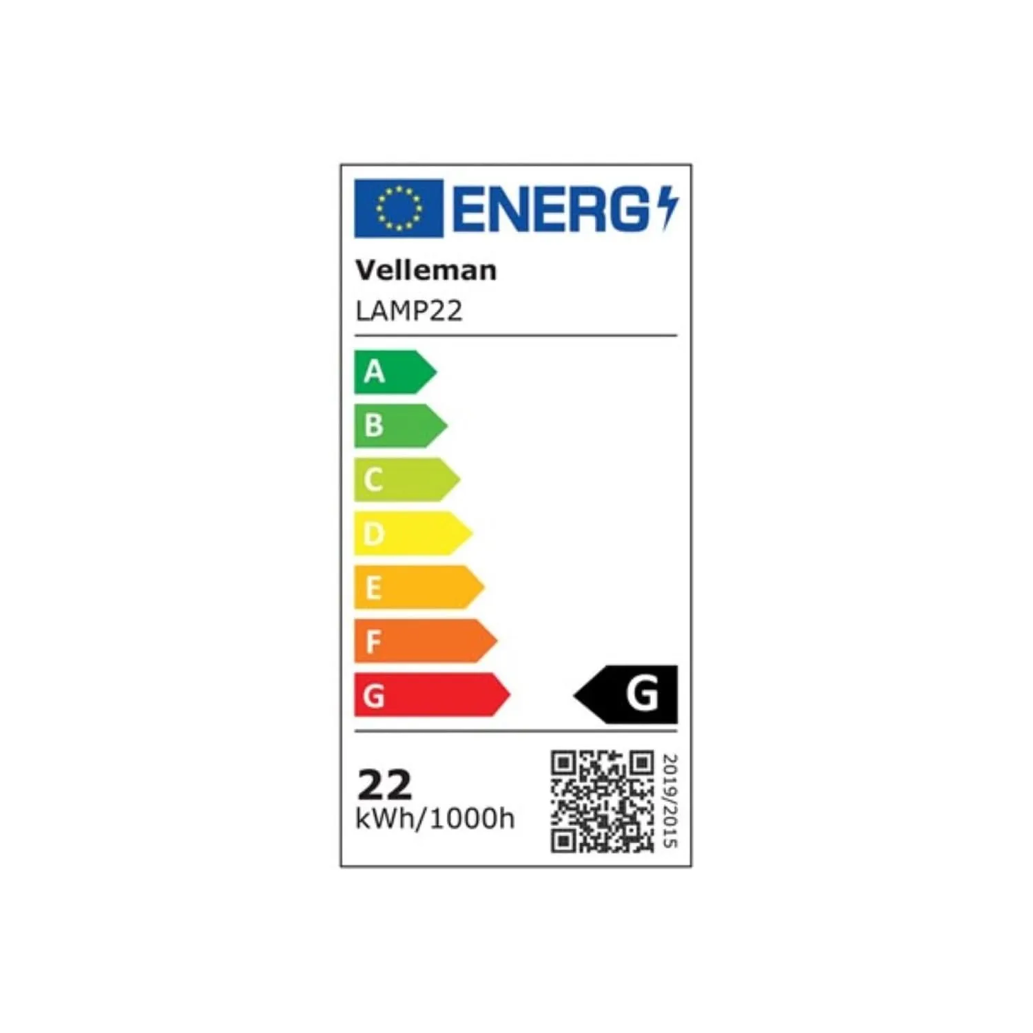 Velleman VTLLAMP tube fluorescent circulaire 22 W blanc froid