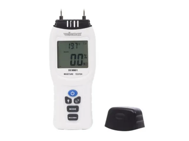 Velleman GP Series DEM801 humidimètre bois et matériaux avec thermomètre