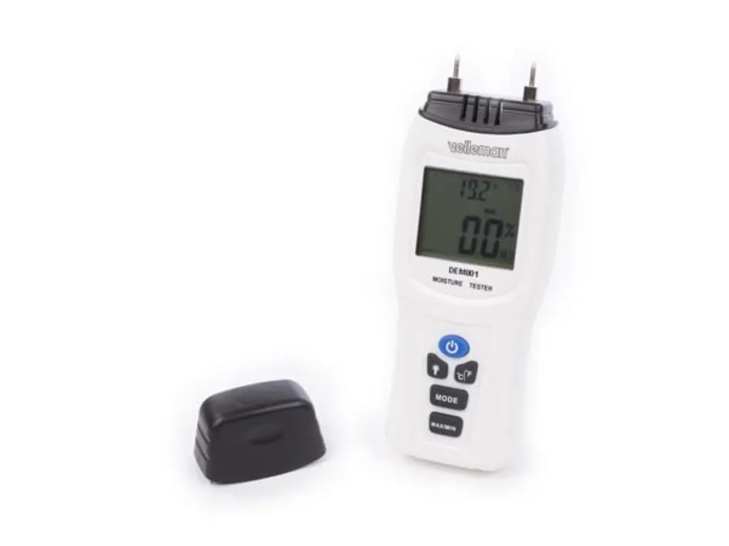 Velleman GP Series DEM801 humidimètre bois et matériaux avec thermomètre