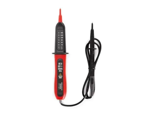 Velleman testeur de tension bipolaire 12-400 V LED noir-rouge