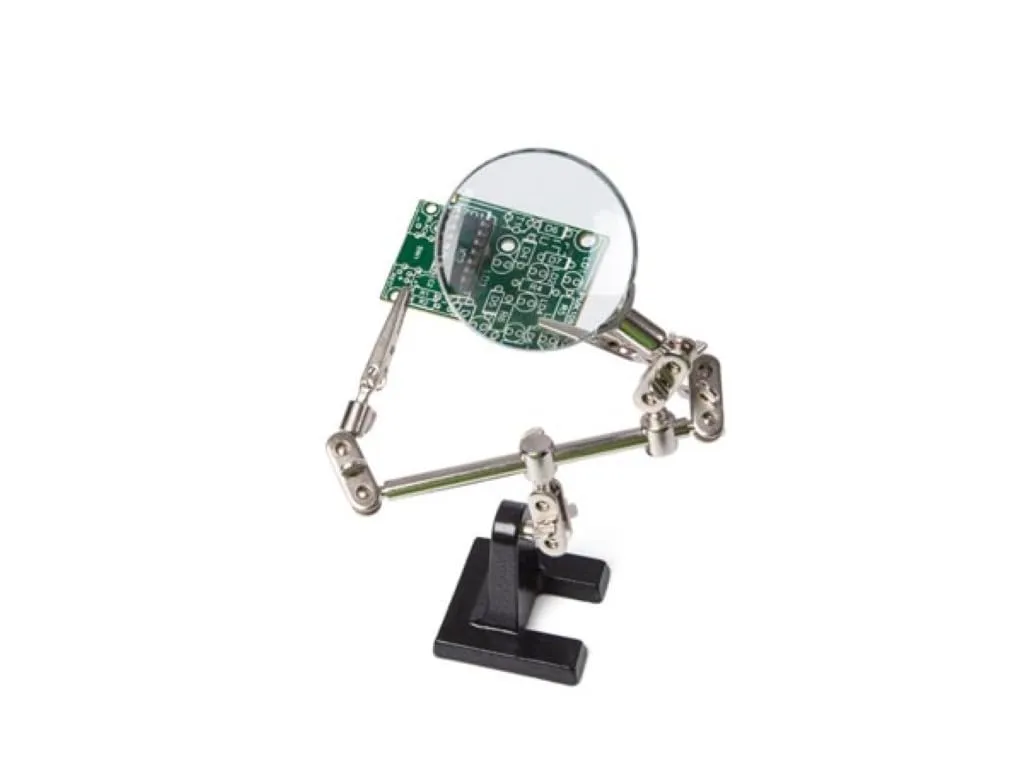 Velleman VTLLAMP troisième main avec loupe 20 x 6 x 13 cm x 2,5