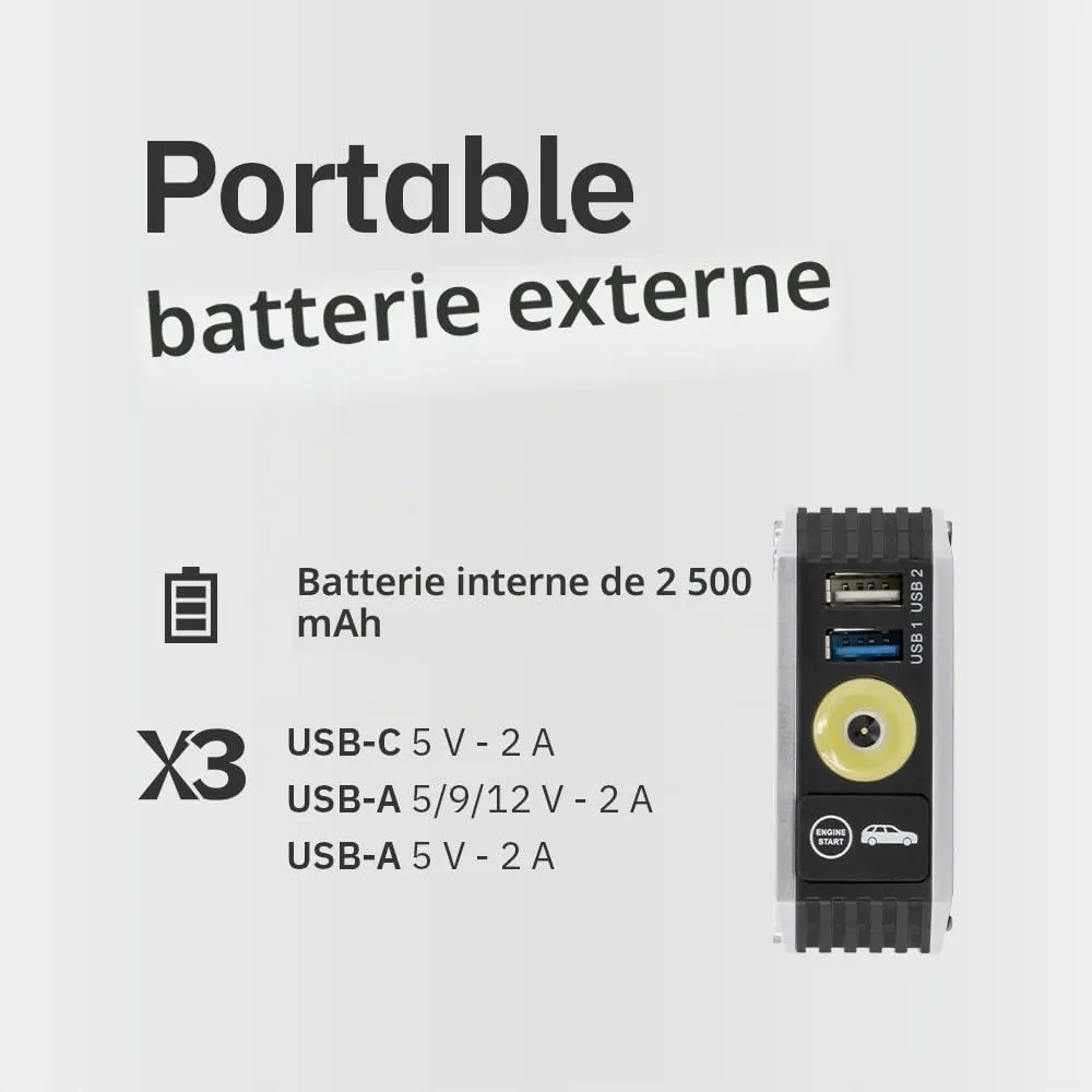 GYS Nomad Power 401 booster lithium 12 V, 1200 A, batterie 3 Ah