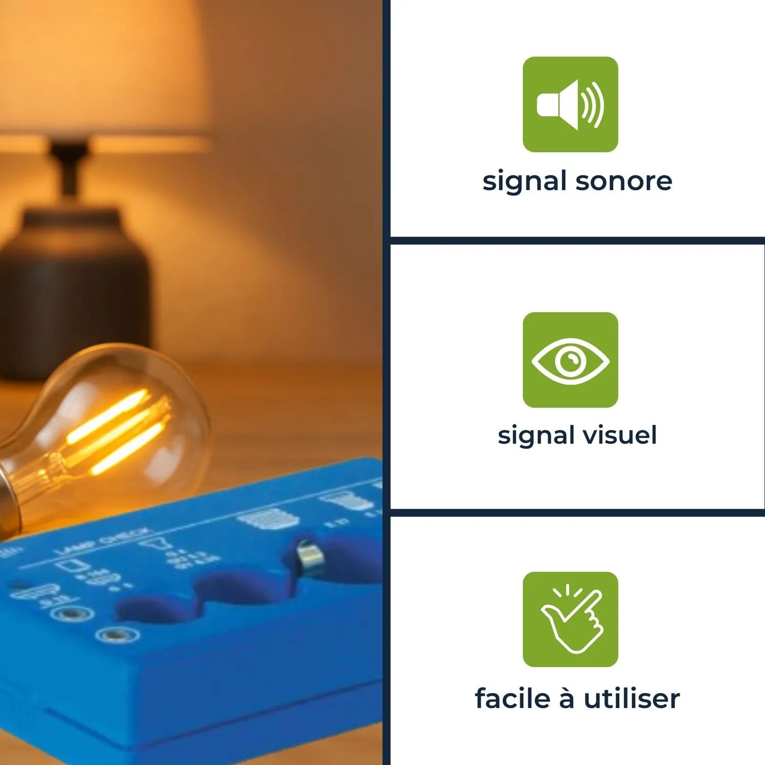 Velleman VTLLAMP testeur de lampes à LED et bip