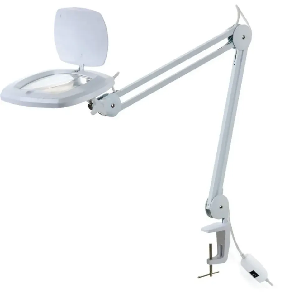 Zhongdi ZD-142A lampe loupe 3D à pince, lentille acrylique