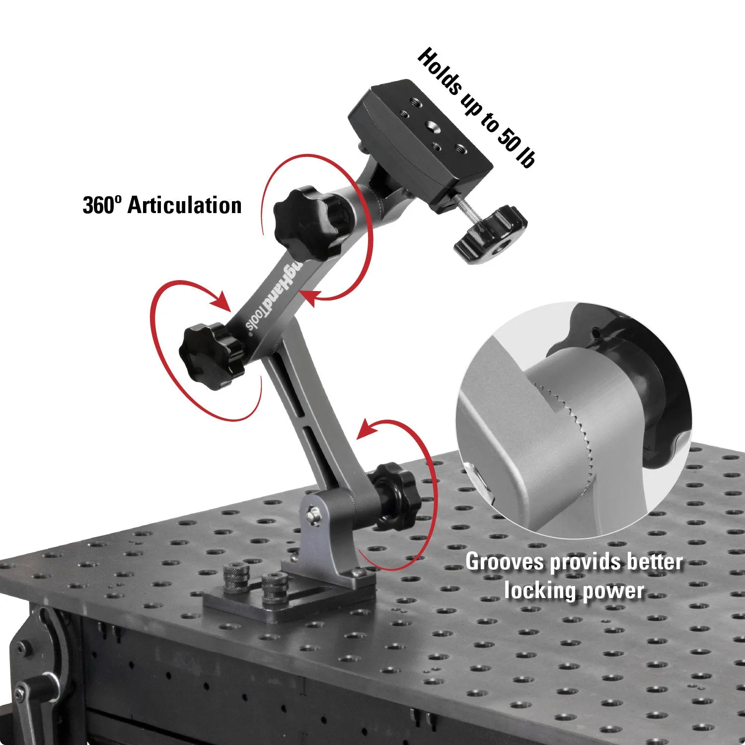 STRONG HAND EUROPE VersaMount SWA330 bras articulé double joint