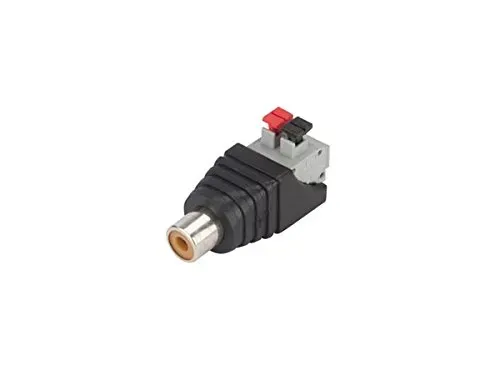 Velleman GP RCA femelle vers connexion à ressort 2 broches, lot de 5