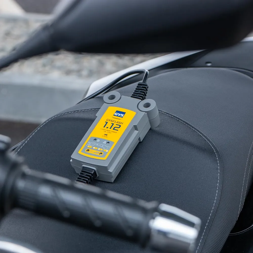 GYS GYSFLASH 1.12 chargeur batterie 12 V 1 A moto