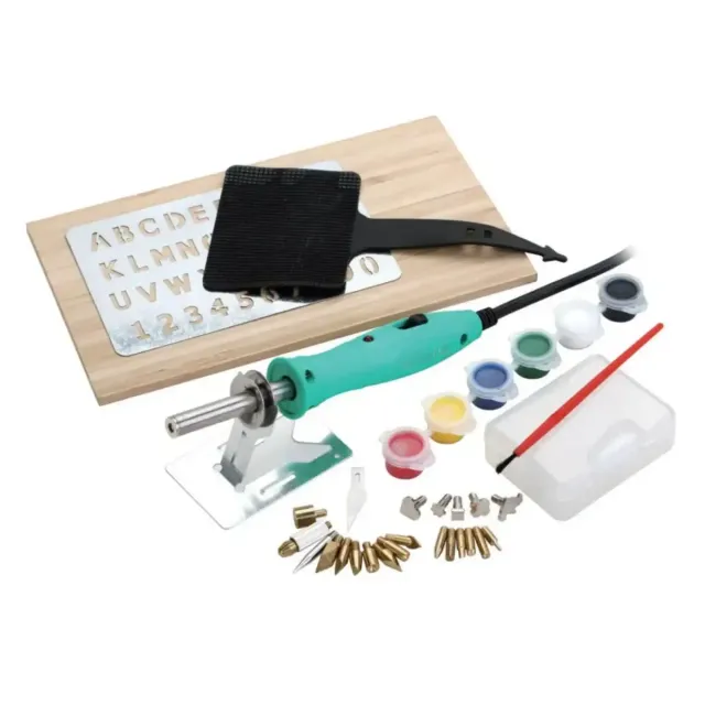 Zhongdi ZD-972L kit pyrograveur bois 22 pointes 10W/30W