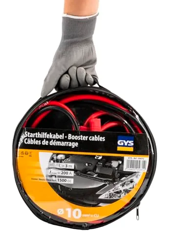 GYS 056312 câbles de démarrage 3m 10mm² essence 200A