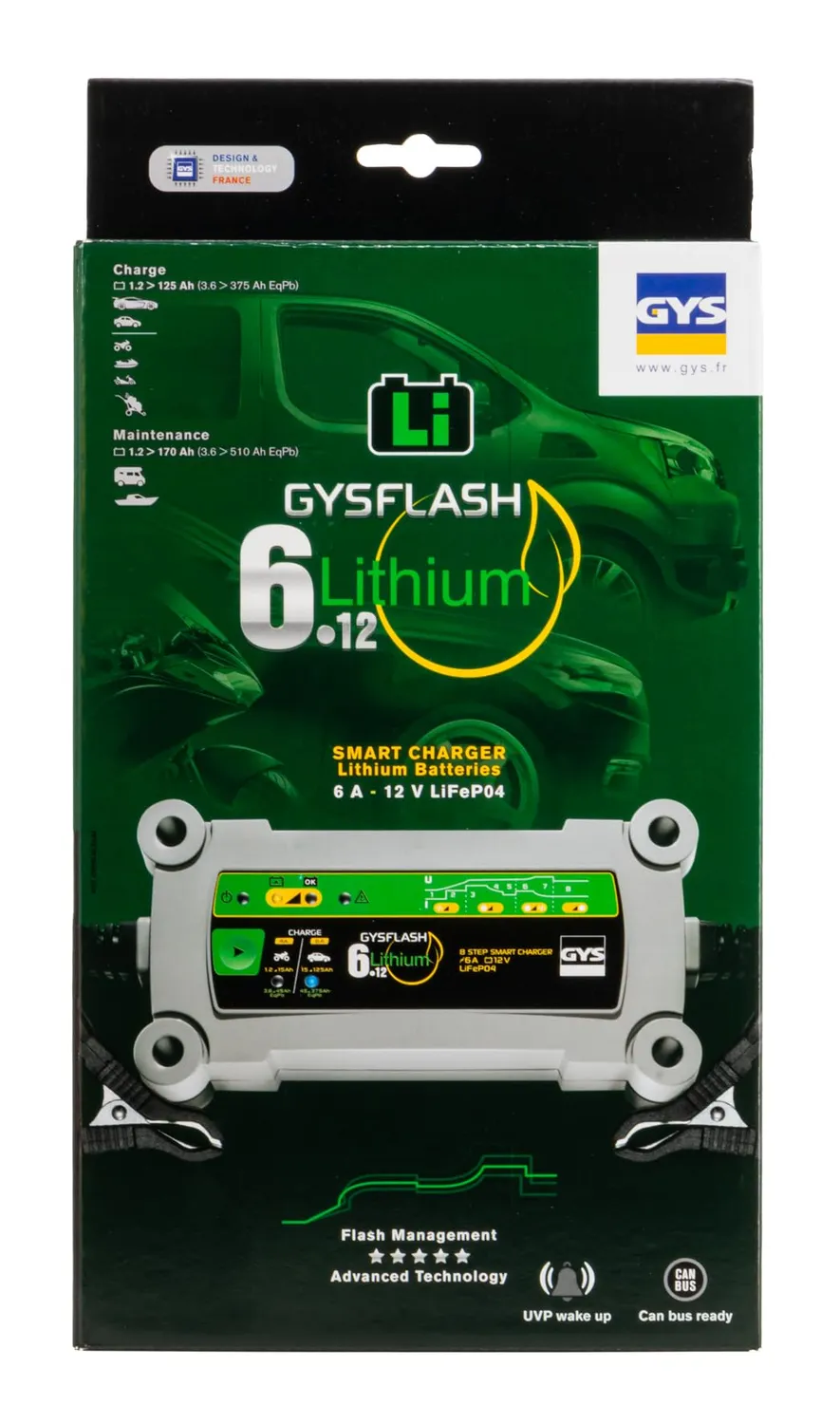 GYS GYSFLASH 6.12 Lithium 029729 chargeur 12 V 6 A