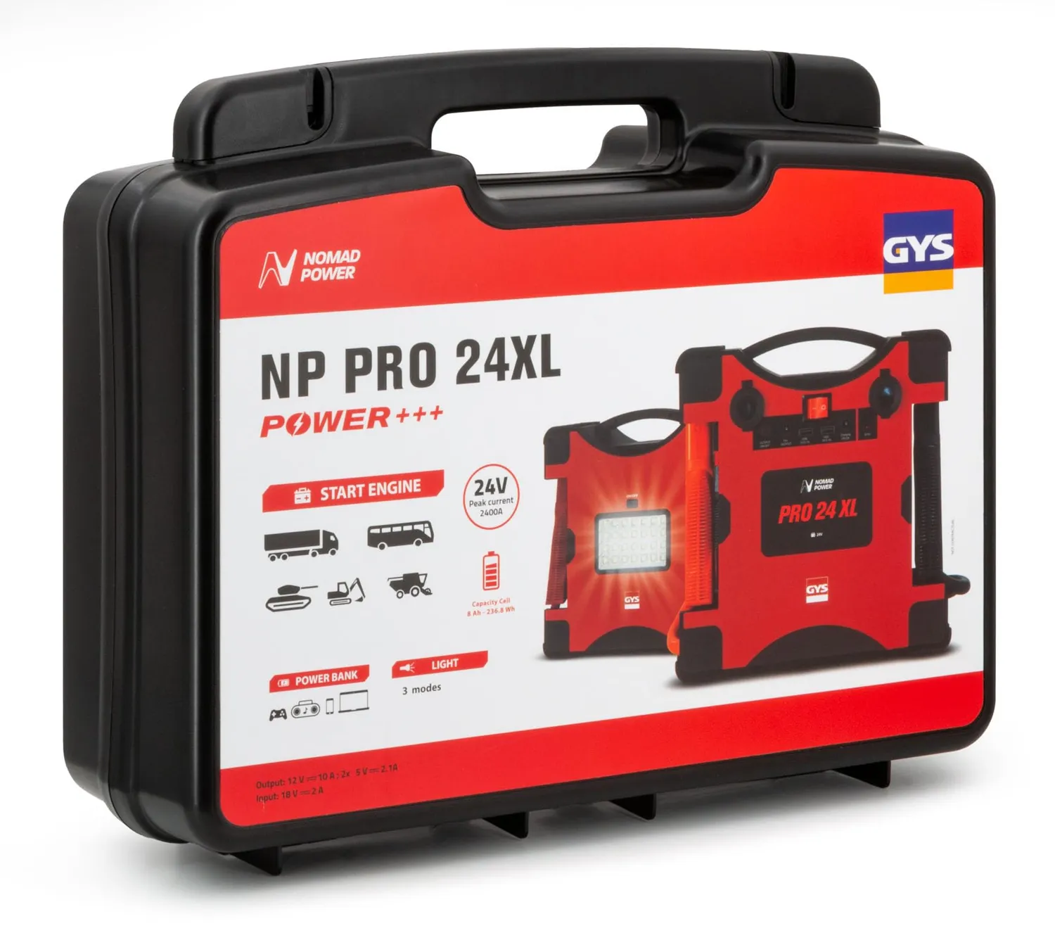 GYS Nomad Power Pro 24 XL booster batterie 3000A 24V