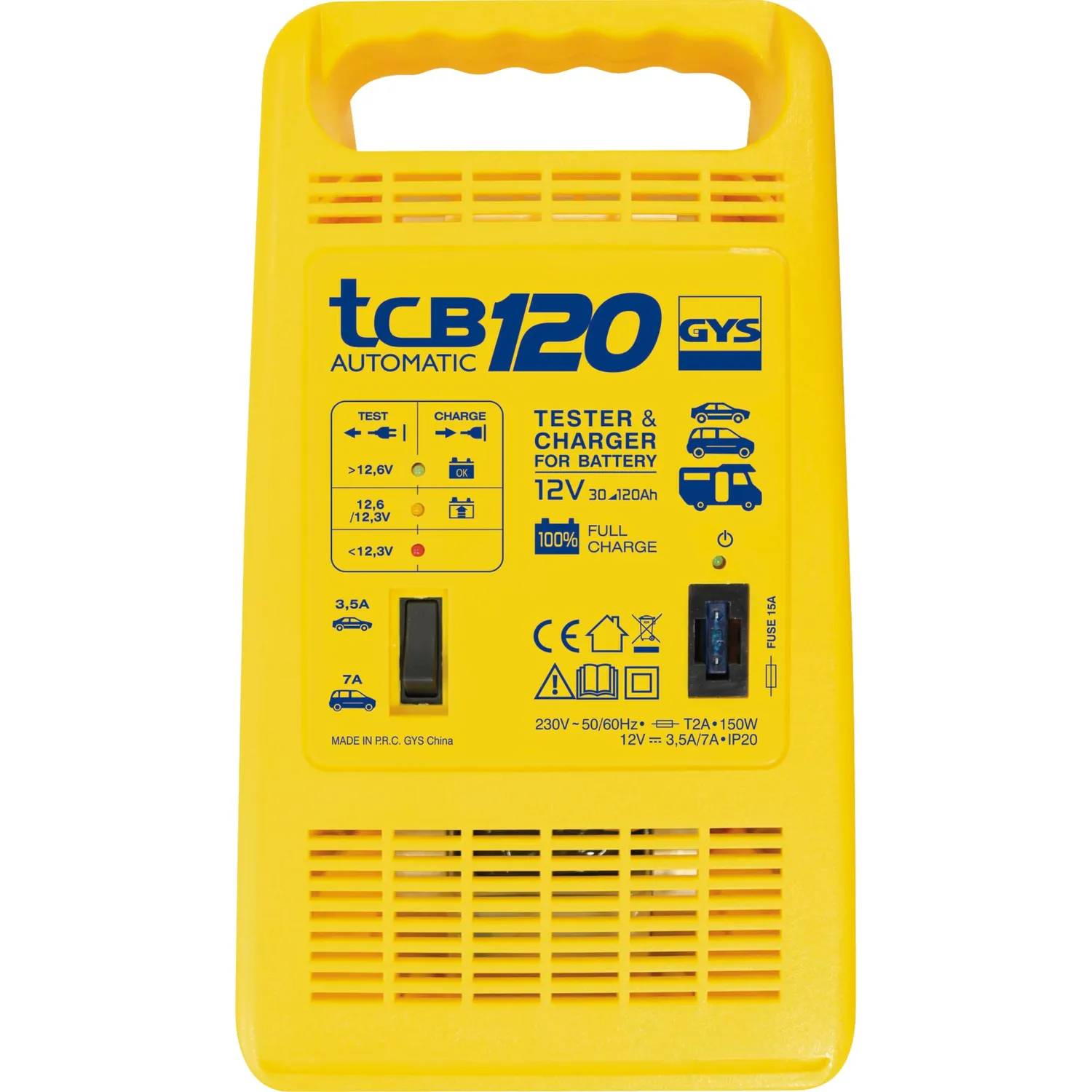 GYS TCB 120 chargeur batterie 12 V 30–120 Ah
