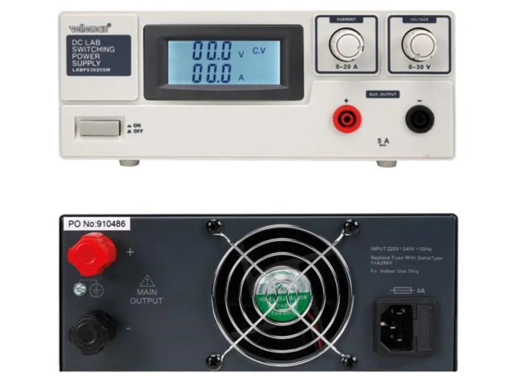 Velleman GP alimentation laboratoire 0-30V 0-20A