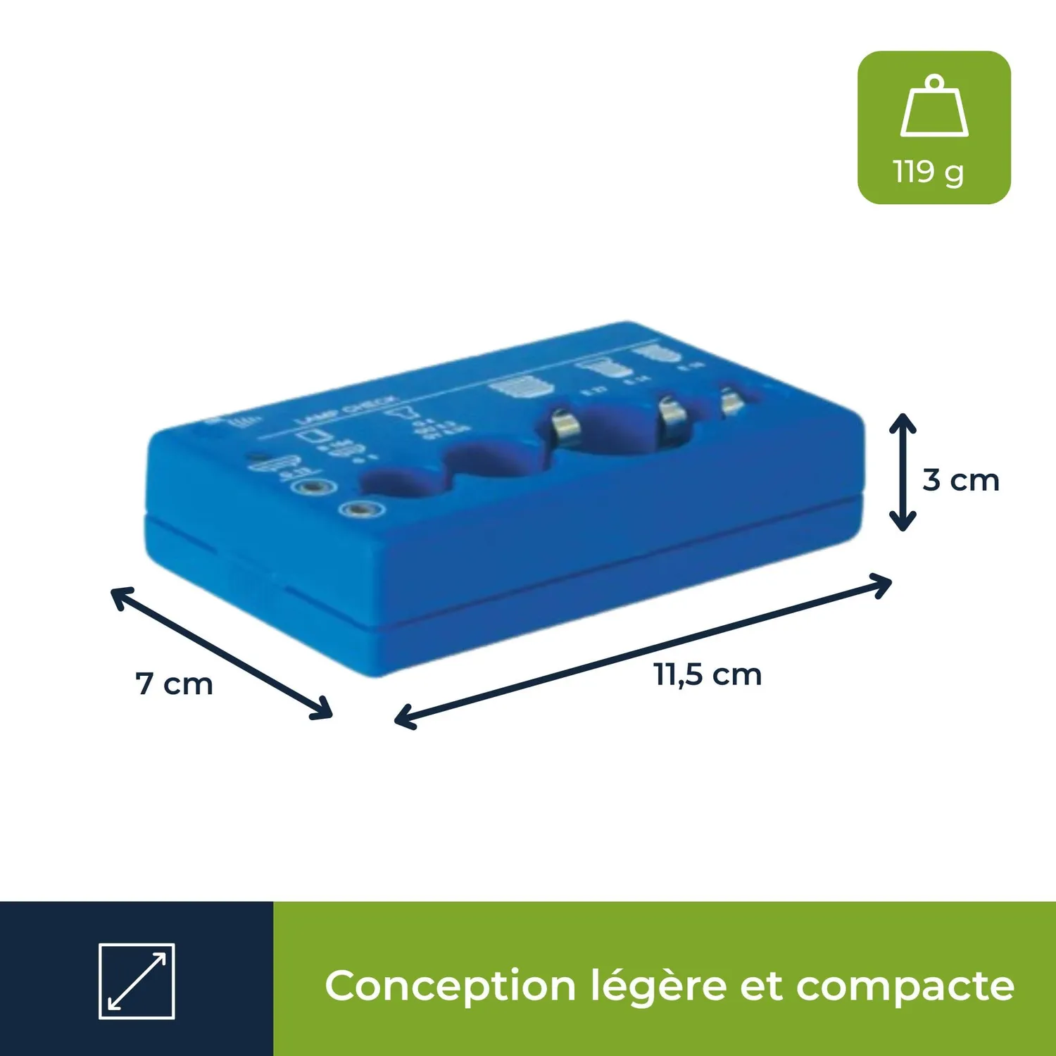 Velleman VTLLAMP testeur de lampes à LED et bip
