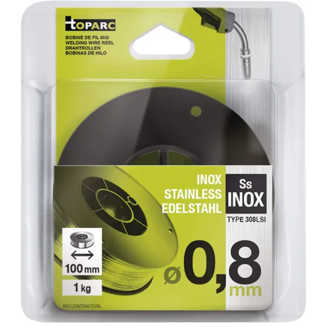GYS ER308LSi fil MIG inox Ø 0,8 mm bobine 1 kg S100