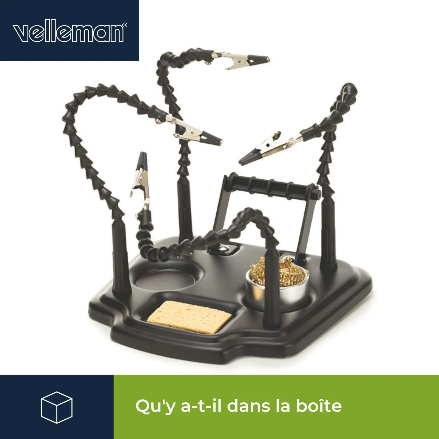 Velleman GP troisième main 4 bras porte-étain