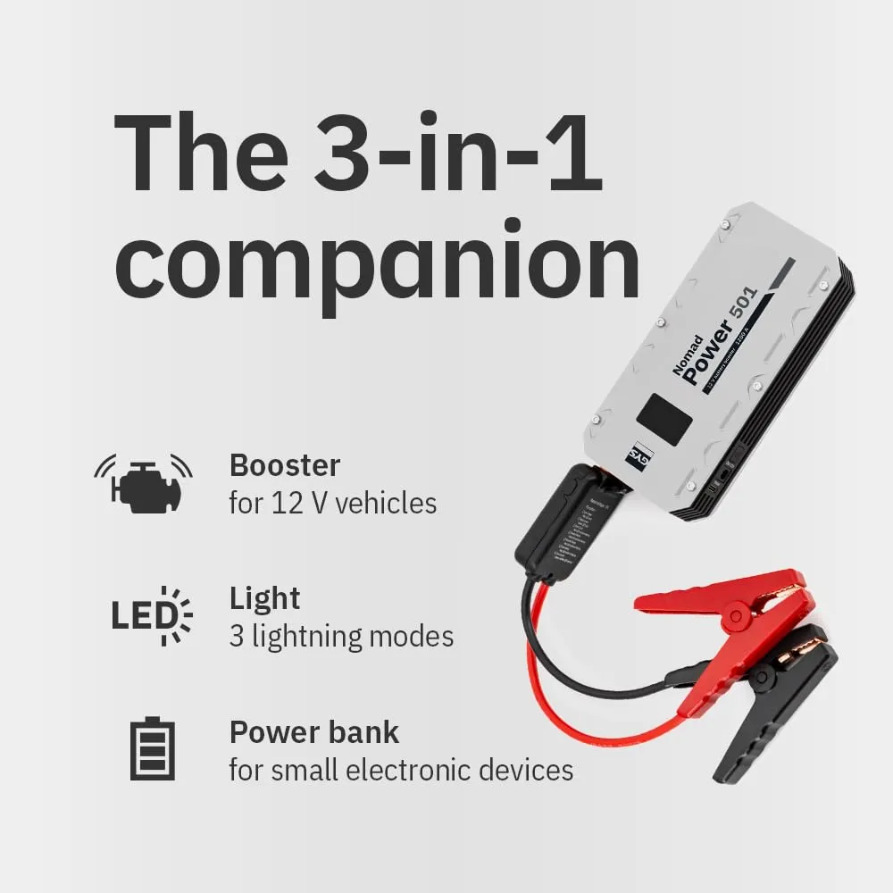 GYS Nomad Power 501 booster 12 V 5,25 Ah compact