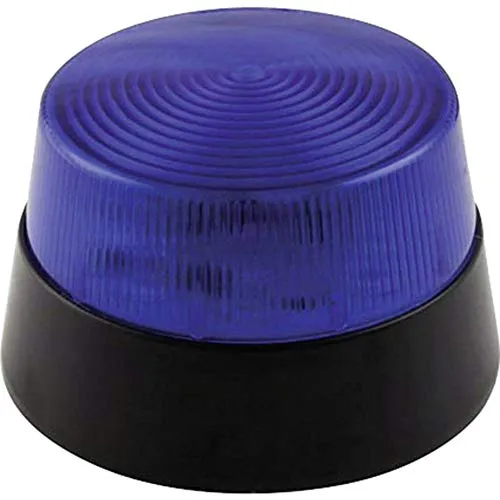 Velleman Edge Lit feu clignotant LED bleu 12 V 77 mm intérieur
