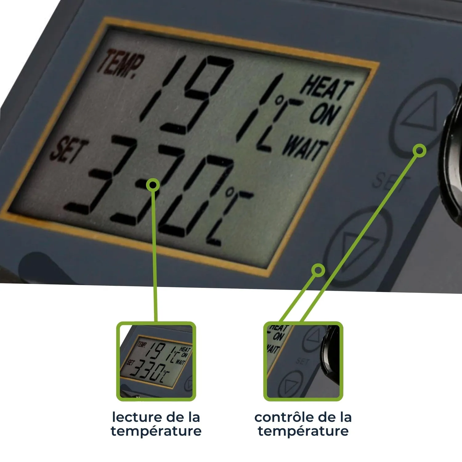 Velleman station de soudage LCD 48 W 150-450 °C