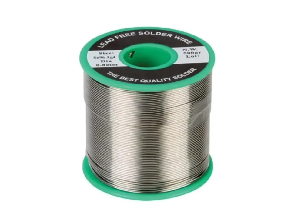 Velleman SOLD500G8 fil à souder sans plomb 0,8 mm 500 g étain argent
