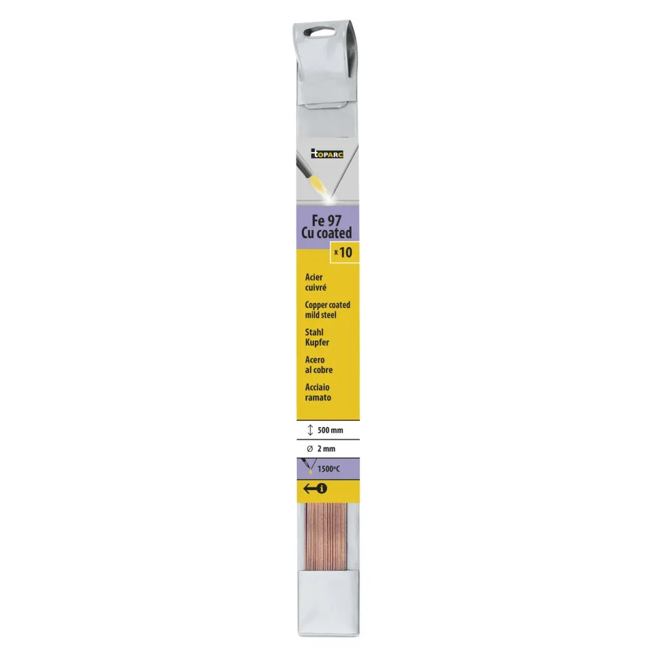 GYS Métal d’Apport Brasage baguettes acier cuivré 2 mm lot de 10