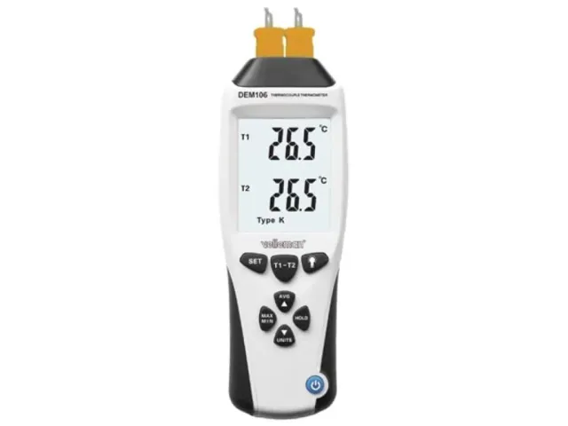 Velleman GP Series thermomètre thermocouple K/J double affichage