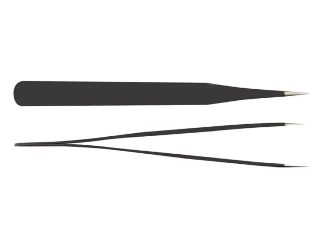 Velleman GP pince antistatique de précision 11,8 cm, pointe courbée