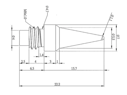 Velleman GP Series pointe de rechange pour fer à souder à gaz
