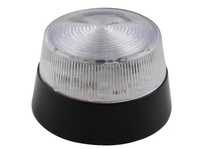 Velleman Edge Lit feu clignotant LED transparent 12 V 77 mm intérieur