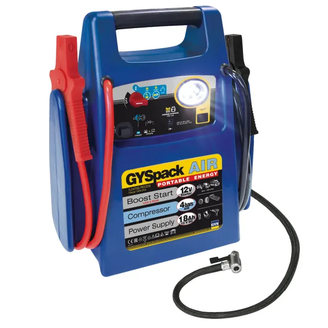 GYS 026322 booster démarreur 12 V avec compresseur 18 Ah