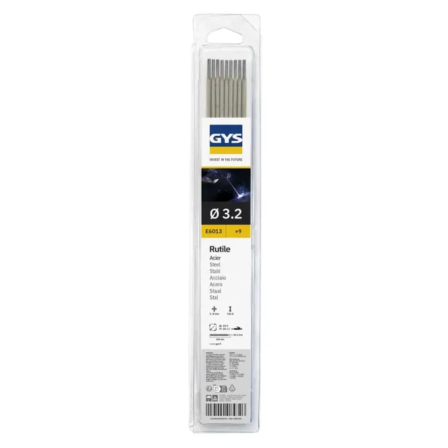 GYS électrodes MMA E6013 rutile Ø3,2 mm blister 9