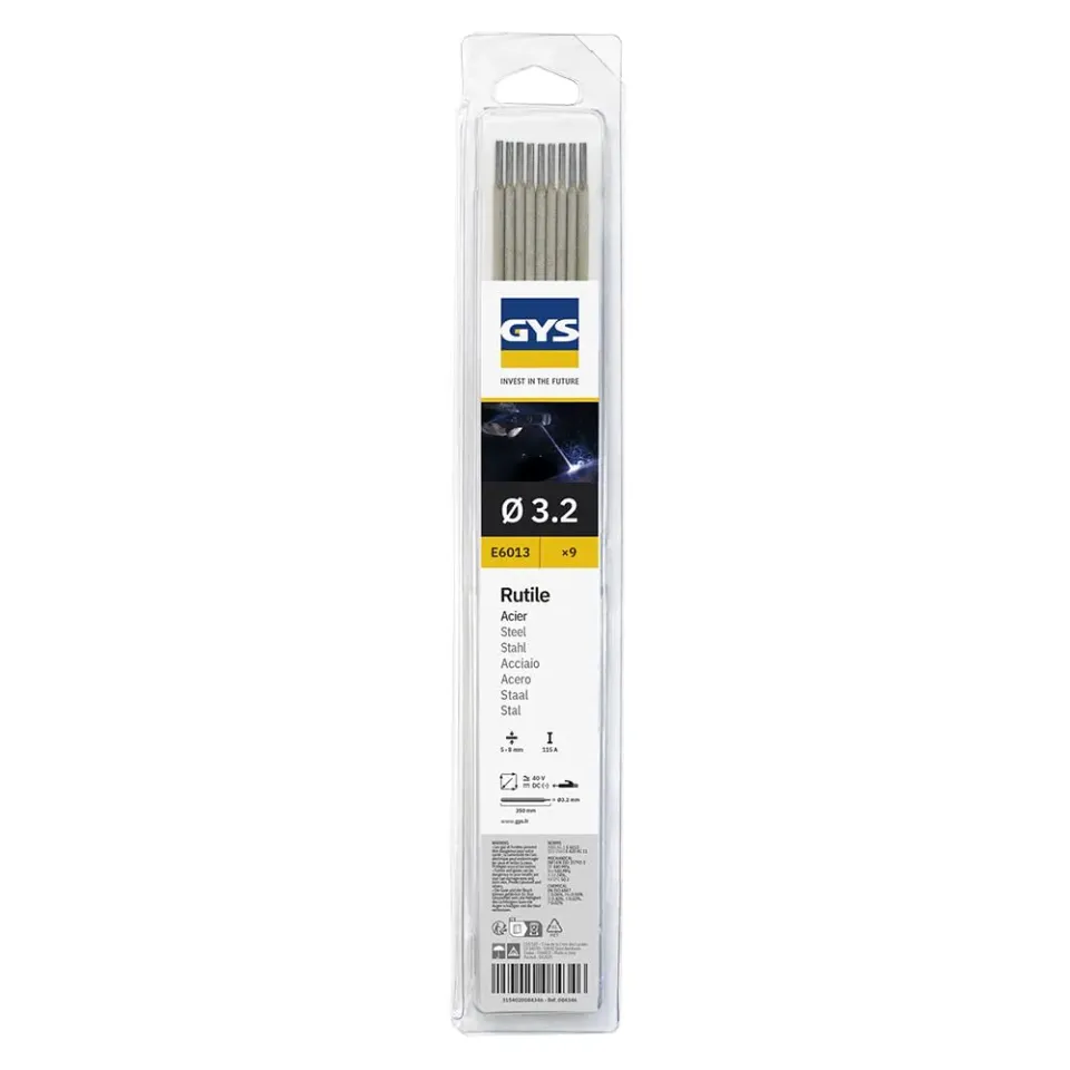 GYS électrodes MMA E6013 rutile Ø3,2 mm blister 9