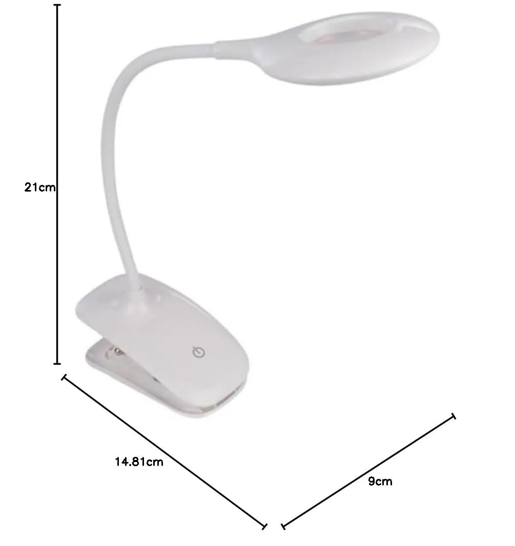 Velleman VTLLAMP lampe LED rechargeable à pince 20 LED dimmable