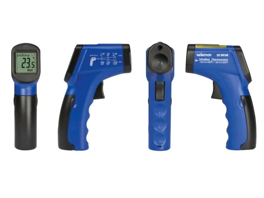 Velleman GP Series DEM100 thermomètre infrarouge sans contact -50 à 330 °C