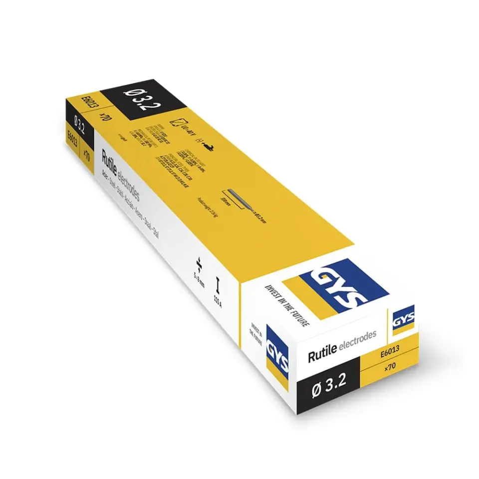 GYS électrodes rutiles E6013 Ø 3,2 mm 70 baguettes
