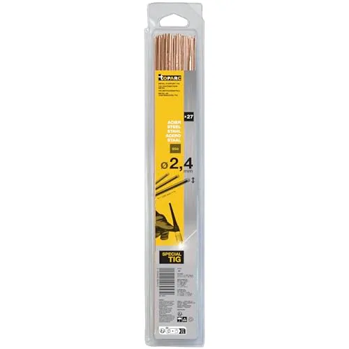 GYS ER70S-6 baguettes TIG acier 2,4 mm 27 pièces