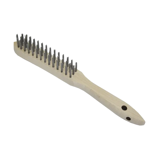 CFH SB 542 brosse métallique 3 rangs, manche en hêtre