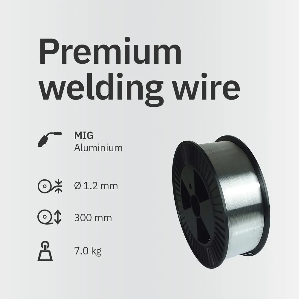 GYS Métal d’Apport MIG/MAG fil aluminium AlMg5 ER5356 1,2 mm bobine 7 kg