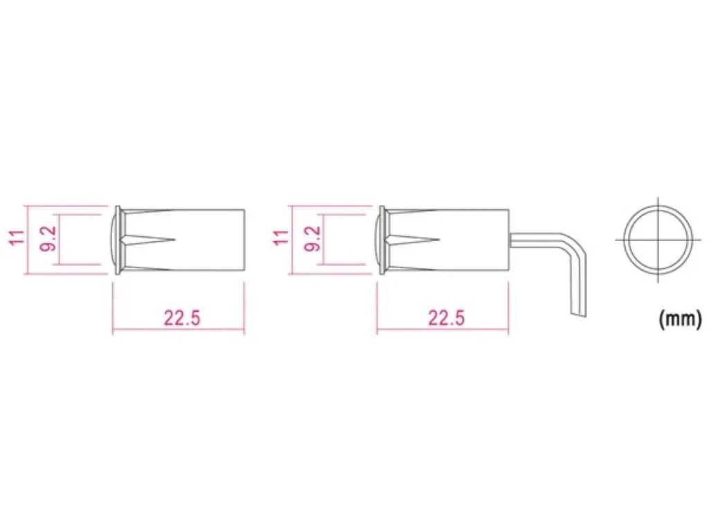 Velleman Edge Lit contact magnétique NC blanc 9 mm
