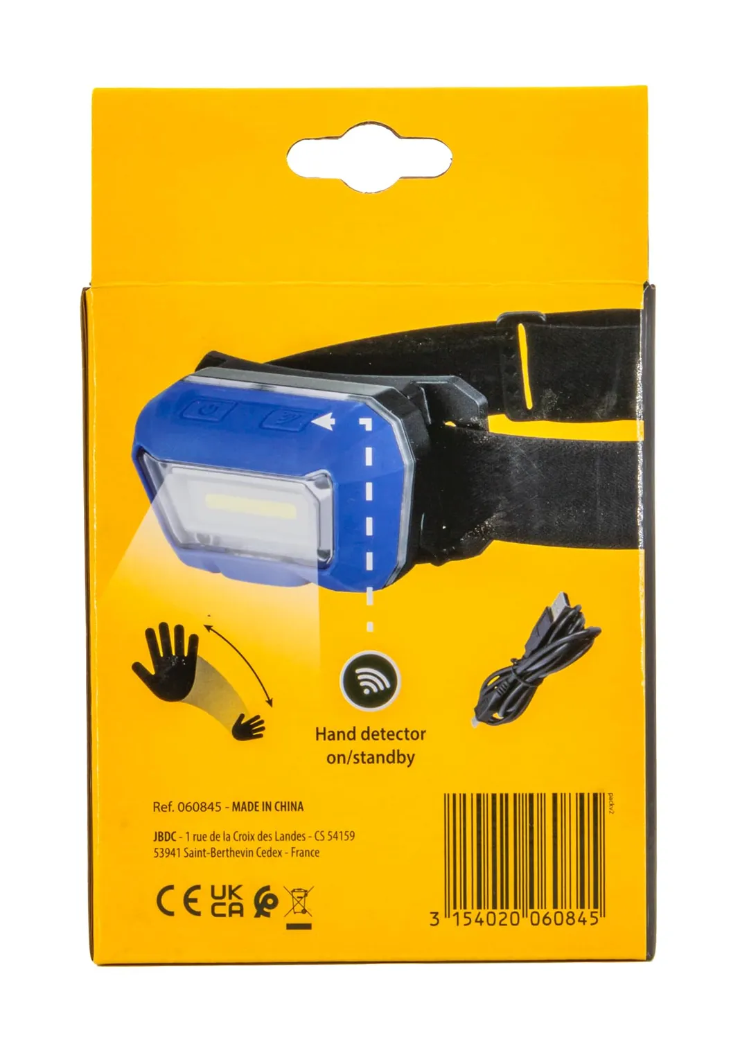 GYS lampe frontale LED COB rechargeable 280 lumens