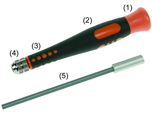 Velleman ensemble de tournevis de précision 32 pièces noir orange